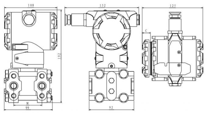 ht3351 HIGH PRECISION LED DIGITAL PRESSURE TRANSMITTER DIFERENCIALNEGO PRESSURE Transmitter 2